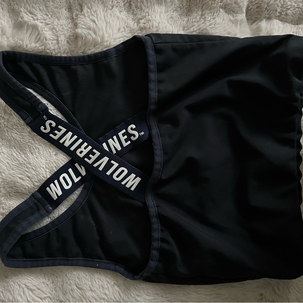 Black Wolverines Athletic Sports Bra